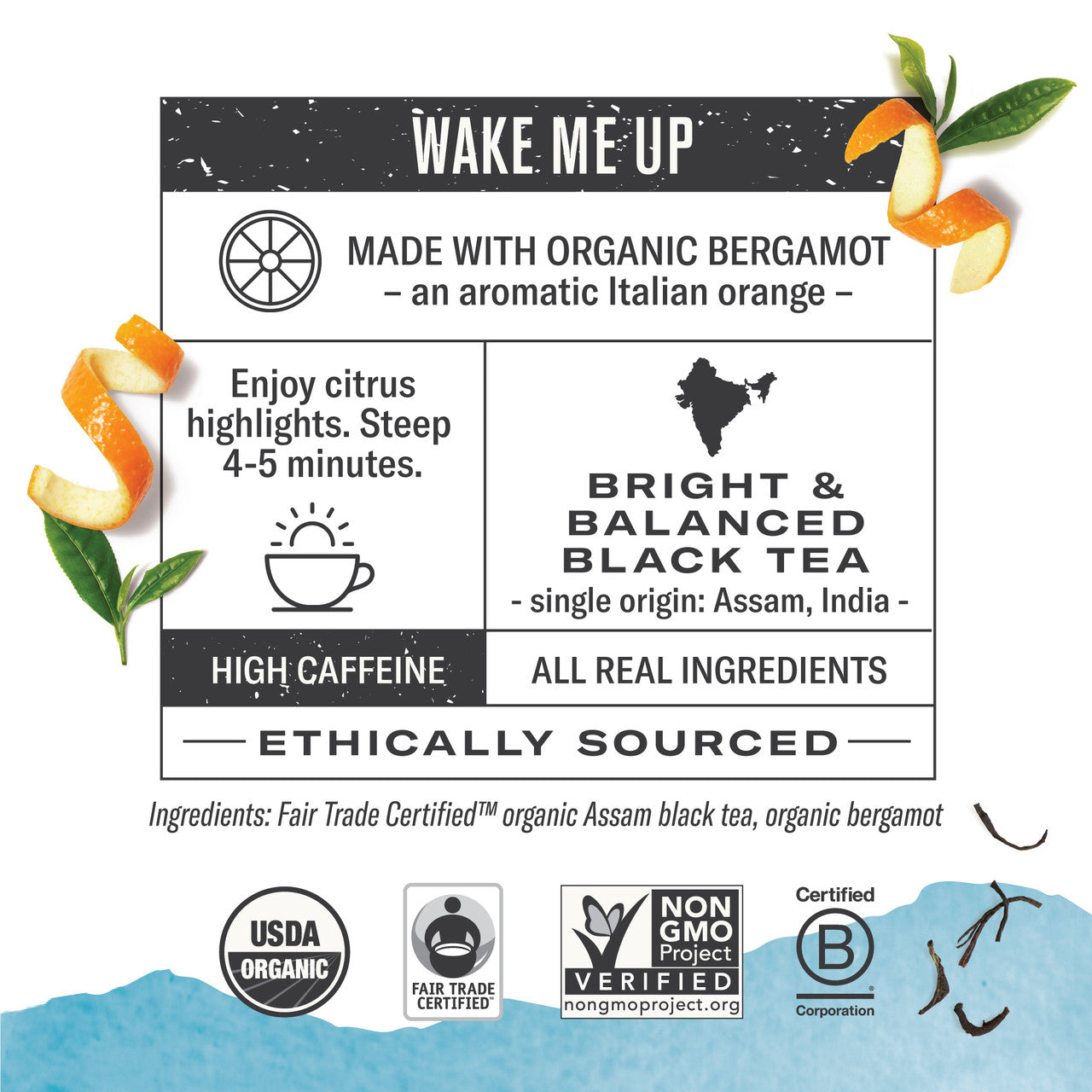 Numi Tea Earl Grey Assam Black Tea (6x18 Bag)-2