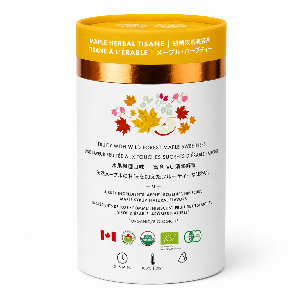 Maple Luxury Herbal Tea - 12ct Canister