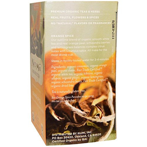 Numi Tea Orange Spice White Tea (6x16 Bag)-1